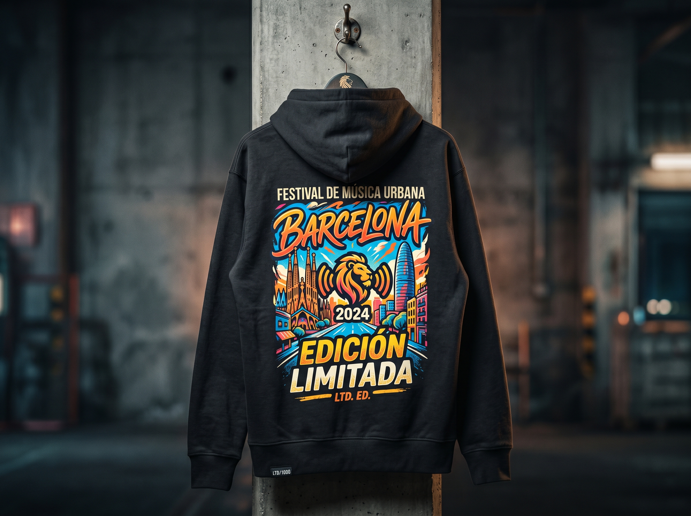 Sudaderas para la venta en eventos, espectáculos y conciertos